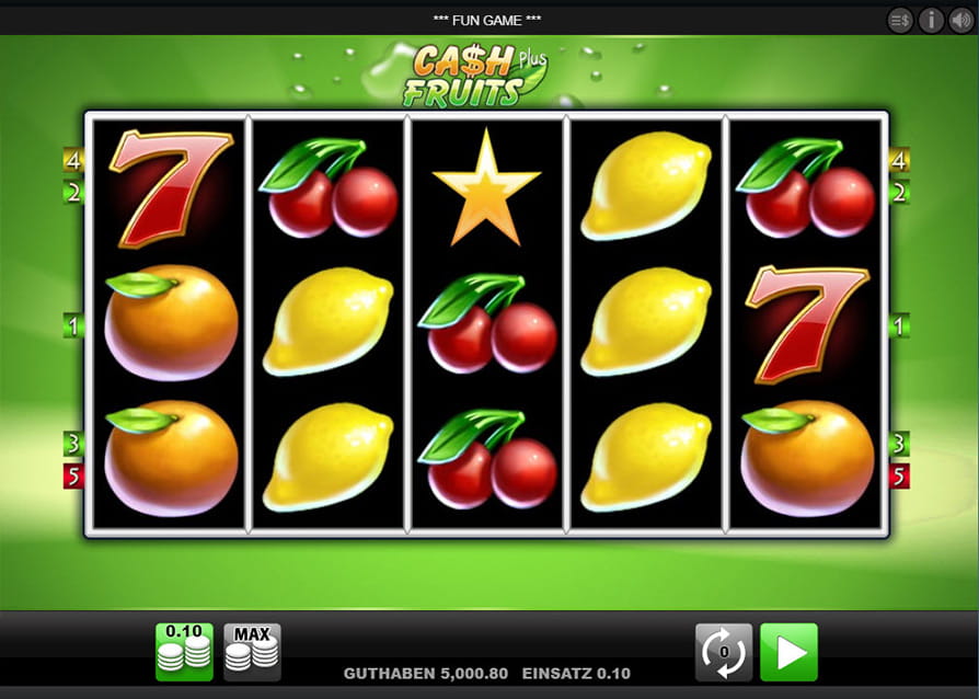 Eindrücke vom Cash Fruits Plus Automatenspiel