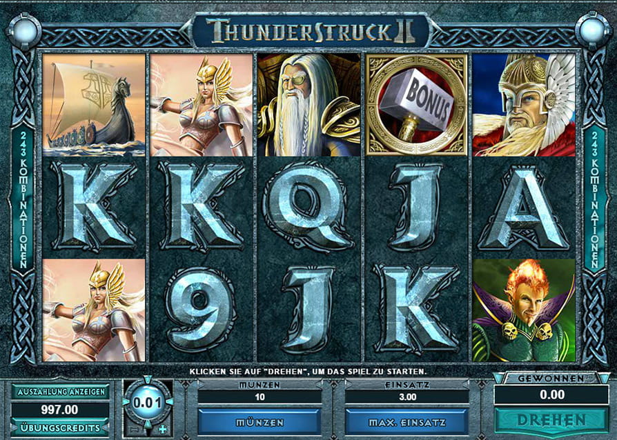 Der beliebte 243-Gewinnwege-Slot Thunderstruck II
